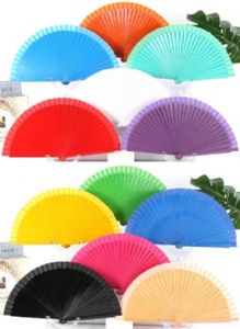 ABANICO VARILLA MADERA COLORES LISOS SURTIDOS REF-1203925