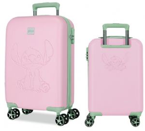 MALETA-CABINA-ABS-55-CM-4-RUEDAS-STITCH-ROSA-36X55X20-CM