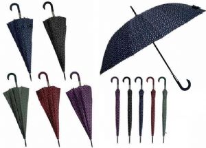 PARAGUAS LARGO 68 CM ESTAMPADO COLORES SURTIDOS