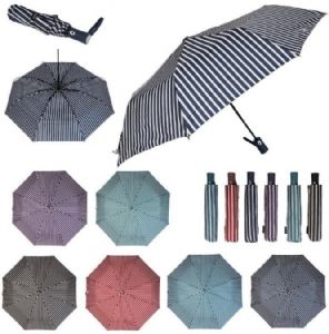 PARAGUAS PLAGABLE RAYAS COLORES SURTIDOS 60 CM