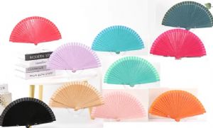 ABANICO VARILLA MADERA SURTIDOS LISOS REF-1234604