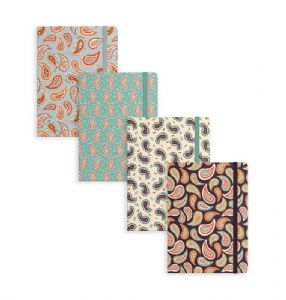 LIBRETA-CON-GOMA-MODELOS-SURTIDOS-PAISLEY-10,5X1,5X14,5-CM LIBRETA-CON-GOMA-MODELOS-SURTIDOS-PAISLEY-10,5X1,5X14,5-CM