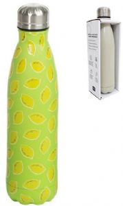 BOTELLA ACERO INOXIDABLE DOBLE CAPA 500 ML  LIMONES