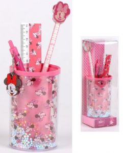 SET-PAPELERIA-PORTALAPICES-MINNIE-MOUSE SET-PAPELERIA-PORTALAPICES-MINNIE-MOUSE