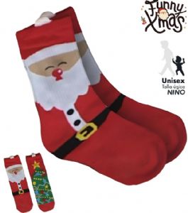 CALCETINES-NAVIDAD-TALLA-UNICA-NINYO-ROJO-Y-VERDE CALCETINES-NAVIDAD-TALLA-UNICA-NINYO-ROJO-Y-VERDE