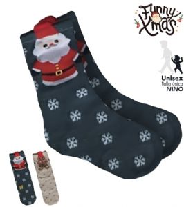 CALCETINES-NAVIDAD-TALLA-UNICA-NINYO-AZUL-Y-BLANCO CALCETINES-NAVIDAD-TALLA-UNICA-NINYO-AZUL-Y-BLANCO
