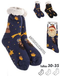 CALCETINES-NAVIDAD-BORREGUITO-ANTIDESLIZANTE-TALLA-30-35 CALCETINES-NAVIDAD-BORREGUITO-ANTIDESLIZANTE-TALLA-30-35