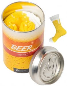 CALCETINES-LATA-BIRRA-TALLA-UNICA-ADULTO-COLOR-AMARILLO
