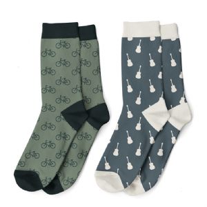 CALCETINES ALGOD�N TALLA UNICA 42/47 SURTIDOS BICI Y GUITARRAS