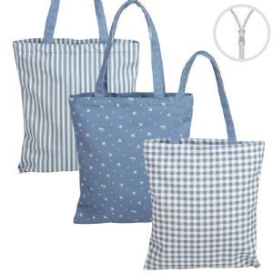 BOLSA CON CREMALLERA 36X0,5X41 CM BRIDGET AZUL SURTIDO