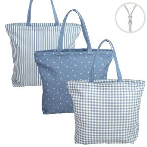 BOLSO CON CREMALLERA 51,5X13X43 CM BRIDGET AZUL SURTIDO