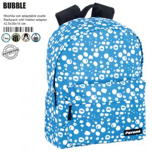 MOCHILA JR A.O. PERONA BUBBLE BLUE 42,5X30X14 CM