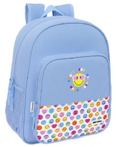 MOCHILA-ADAPT.CARRO-RECICLADO-SMILEY-WORLD-JOYFUL-30X14X46-CM