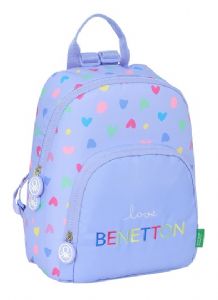 MINI-MOCHILA-BENETTON-LILA-25X30X13-CM MINI-MOCHILA-BENETTON-LILA-25X30X13-CM