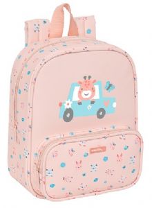MOCHILA-GUARDERIA-C-BOLSILLO-SAFTA-PREESCOLAR-JIRAFA-22X10X27-CM MOCHILA-GUARDERIA-C-BOLSILLO-SAFTA-PREESCOLAR-JIRAFA-22X10X27-CM