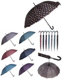 PARAGUAS-LARGO-68-CM-COLORES-SURTIDOS-PERROS-ANTIVIENTO PARAGUAS-LARGO-68-CM-COLORES-SURTIDOS-PERROS-ANTIVIENTO