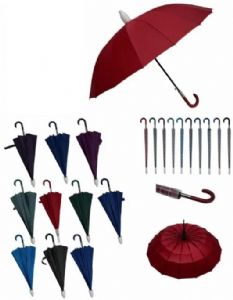 PARAGUAS-LARGO-68-CM-COLOR-LISO-PLASTICO-PROTECTOR-PLEGABLE PARAGUAS-LARGO-68-CM-COLOR-LISO-PLASTICO-PROTECTOR-PLEGABLE