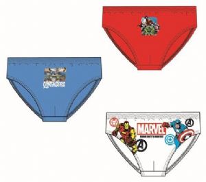 CAJA 3 SLIPS TALLA 2/8 A�OS COLORES SURTIDOS AVENGERS