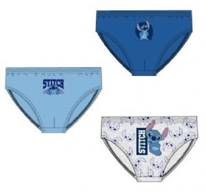 CAJA 3 SLIPS TALLA 2/8 A�OS COLORES SURTIDOS LILO & STITCH