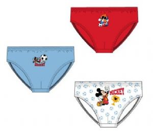 CAJA 3 SLIPS COLORES SURTIDOS TALLA 2/8 A�OS MICKEY