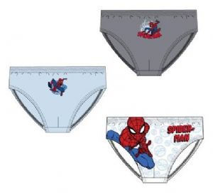 CAJA 3 SLIPS COLORES SURTIDOS TALLA 2/8 A�OS SPIDERMAN