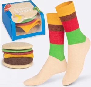 CALCETINES ADULTO ALGODN TALLA UNICA UNISEX CHEESEBURGER