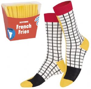 CALCETINES ADULTO ALGODN TALLA UNICA UNISEX FRENCH FRIES
