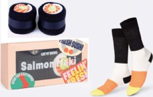 CALCETINES-ADULTO-ALGODON-TALLA-UNICA-UNISEX-SALMON-MAKI