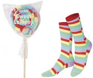 CALCETINES ADULTO ALGODN TALLA UNICA UNISEX SWEET LOLLIPOP