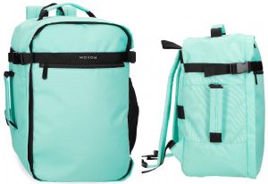 MOCHILA ADAPT VIAJE CABINA 40X30X20 CM POLIESTER TURQUESA