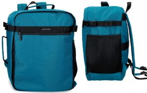 MOCHILA ADAPT VIAJE CABINA 40X30X20 CM POLIESTER VERDE OSCURO