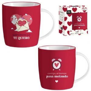 TAZA 350 ML SURTIDA AMOR 8X8X10 CM