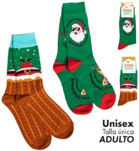 CALCETINES-NAVIDAD-TALLA-UNICA-SANTA-REYES-GAFAS