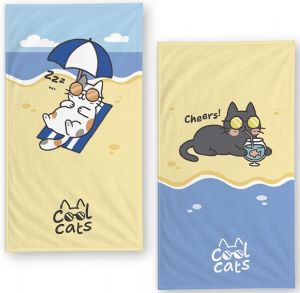TOALLA-COOL-CATS-90X170-CM-SURTIDAS