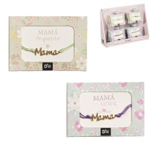 PULSERA-DE-GOMA-SURTIDA-MAMA-DORADO-10X7-CM