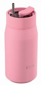 BOTELLA-TERMO-24-H-FRIO-12-H-CALIENTE-360-ML-ROSA-ACERO-INOX-ALTA-CALIDAD