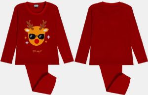 MR-WONDERFUL-PIJAMA-INFANTIL-CHICO-MICROPOLAR-ROJO-TALLA-4-14-ANYOS