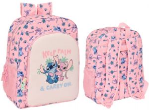 MOCHILA-JUNIOR-ADAPT.CARRO-STITCH-BEACH-32X38X12-CM