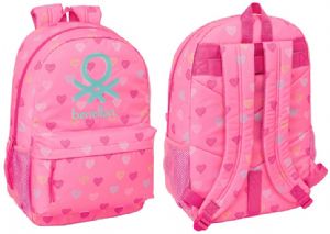 BENETTON-HEART-MOCHILA-ADAPT-CARRO-30X14X46-CM