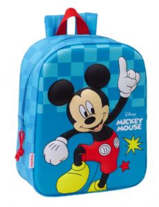 MOCHILA-GUARDERIA-3D-DISNEY-27X22X10-CM-MICKEY-MOUSE MOCHILA-GUARDERIA-3D-DISNEY-27X22X10-CM-MICKEY-MOUSE