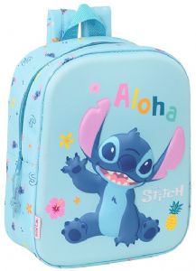 MOCHILA-GUARDERIA-3D-DISNEY-27X22X10-CM-STITCH MOCHILA-GUARDERIA-3D-DISNEY-27X22X10-CM-STITCH