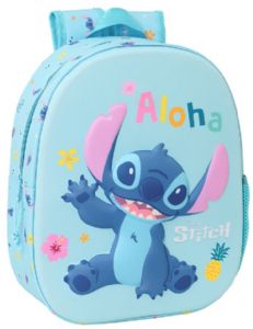 MOCHILA-3D-DISNEY-33X27X10-CM-STITCH MOCHILA-3D-DISNEY-33X27X10-CM-STITCH
