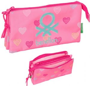 BENETTON-HEART-PORTATODO-TRIPLE-22X3X12-CM