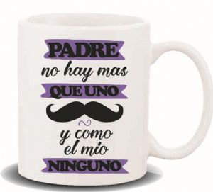 TAZA-CON-MENSAJE-PADRE-NO-HAY-MAS-QUE-UNO-8X8X9,5-CM TAZA-CON-MENSAJE-PADRE-NO-HAY-MAS-QUE-UNO-8X8X9,5-CM