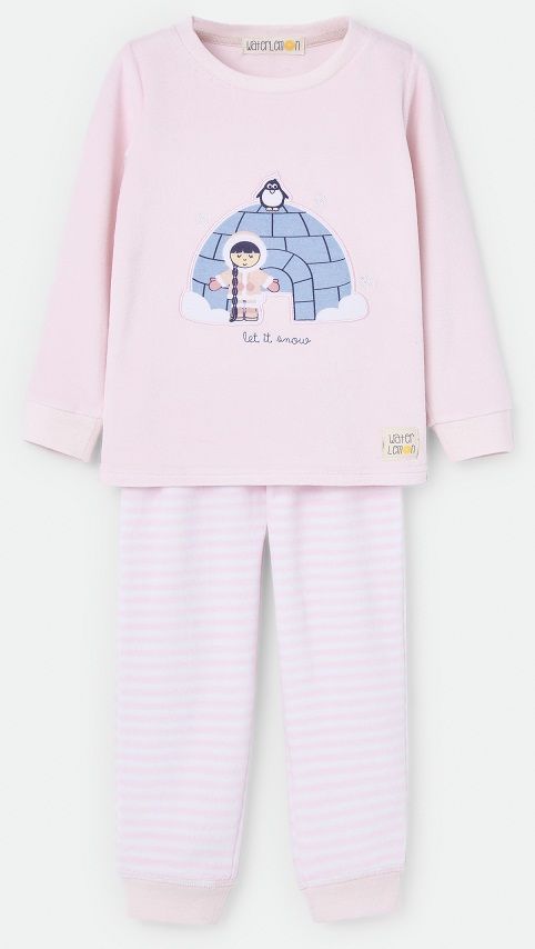 Pijama manta infantil rosa Waterlemon